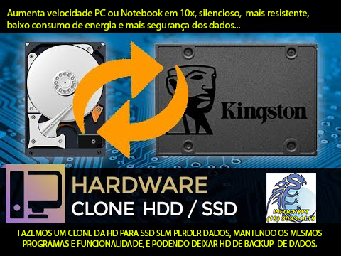 Troca HD / SSD - Clonagem